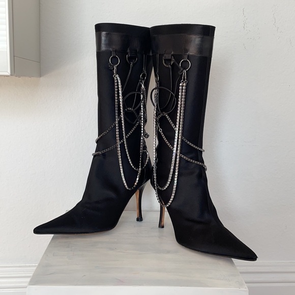 Jimmy Choo heel boots pointy toe * RARE * - Picture 3 of 6